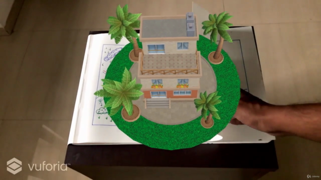 Build 15 Augmented Reality (AR) apps with Unity & Vuforia – Screenshot 2