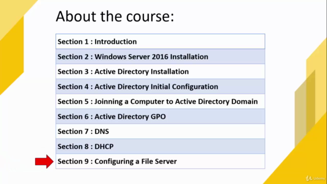 Windows Server 2016 Active Directory DNS DHCP File Server – Screenshot 4