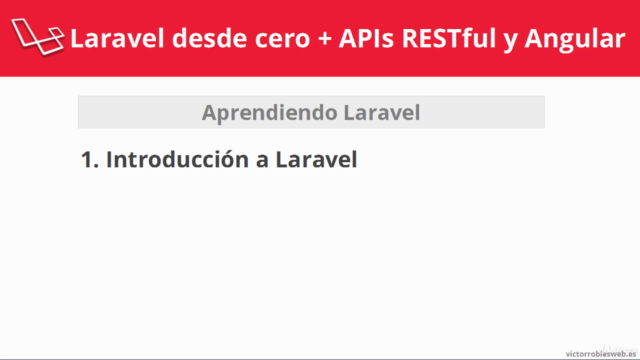 Curso de Laravel desde cero + APIs RESTful y webs Angular – Screenshot 1