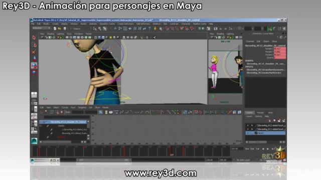 Animación de personajes 3D con Autodesk Maya – Screenshot 3