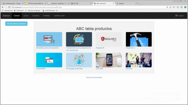 Crear una tienda virtual con Boostrap JavaScript PHP MySQL – Screenshot 2