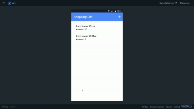 Create a CRUD Application with Ionic 3 and Firebase – Screenshot 3