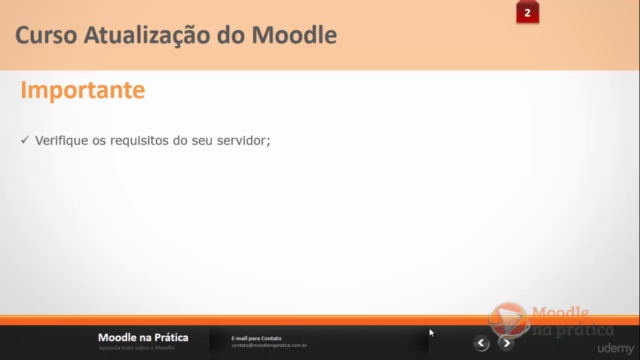 Curso Atualização do Moodle – Screenshot 1