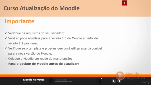 Curso Atualização do Moodle – Screenshot 3