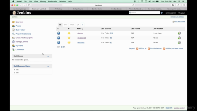 DevOps with GIT(Flow) Jenkins, Artifactory, Sonar, ELK, JIRA – Screenshot 2
