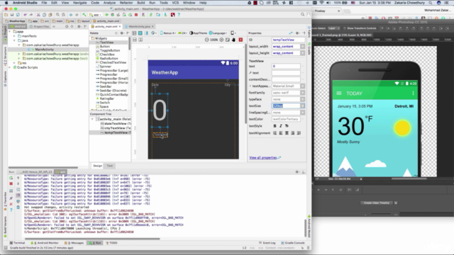 Android Beginners Guide To Create A Weather Forecast App – Screenshot 3