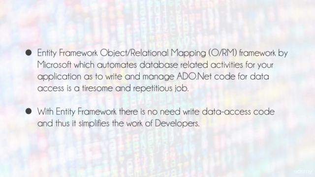 Entity Framework : A Comprehensive Course – Screenshot 1