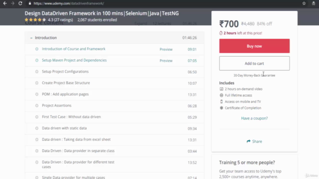 Design DataDriven Framework in 100 mins|Selenium|Java|TestNG – Screenshot 2