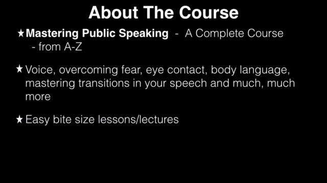 Mastering Public Speaking - A Life Changing Course – Screenshot 1