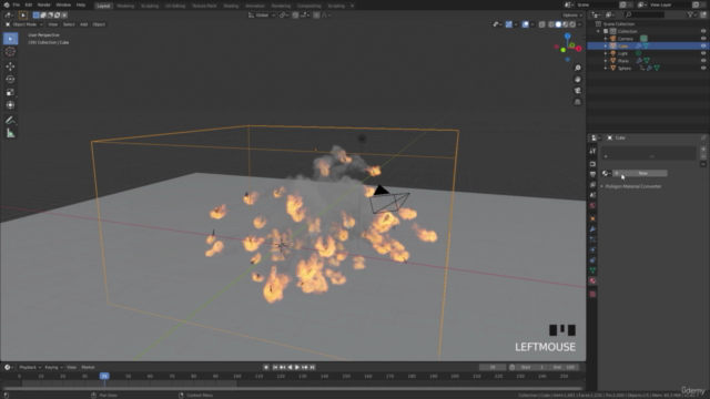 Complete Guide to the Fire & Smoke Simulation in Blender – Screenshot 4