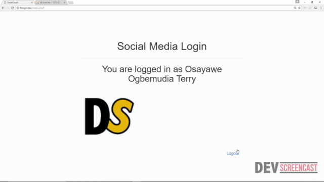 The Ultimate Guide To Add Social Media Login to PHP Web Apps – Screenshot 1