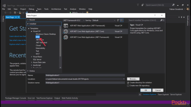 RESTful Web services with ASP.NET Core – Screenshot 1
