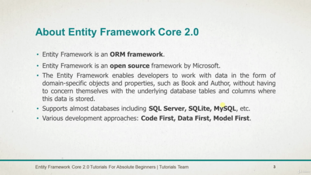 Learn Entity Framework Core 2.0 (EFC2) using ASP.Net Core - Screenshot_01