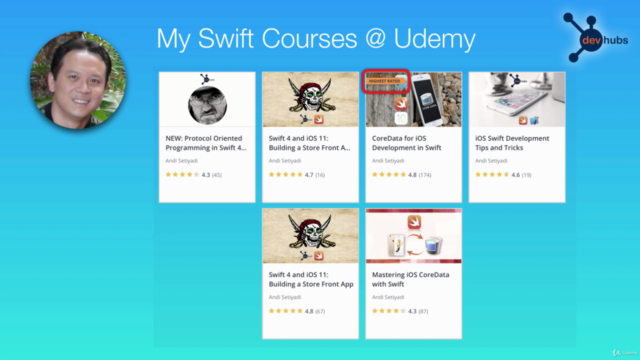 CoreData for Swift Development (Swift 4.2 & iOS 12) – Screenshot 1