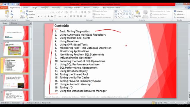 Introdução a Oracle Performance e Tuning – Screenshot 1