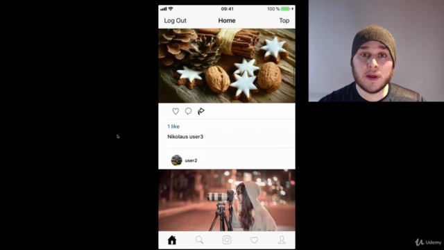 Entwickle einen Instagram Klon | Swift  iOS 13 und Firebase - Screenshot_01