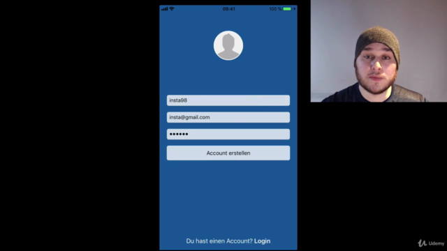 Entwickle einen Instagram Klon | Swift  iOS 13 und Firebase - Screenshot_02