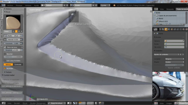 Diseño de una motocicleta de ciencia ficción con blender (1) – Screenshot 2
