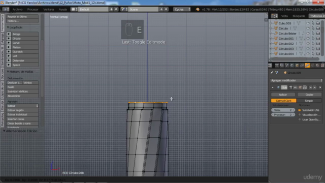 Diseño de una motocicleta de ciencia ficción con blender (1) – Screenshot 3