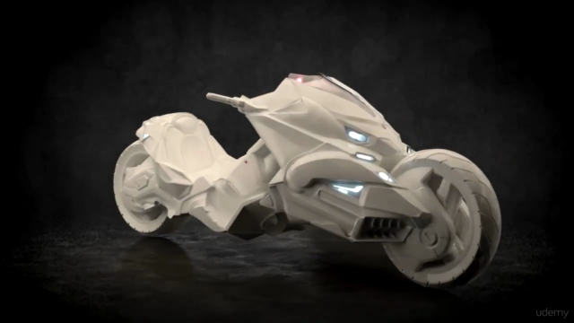 Diseño de una motocicleta de ciencia ficción con blender (1) – Screenshot 4
