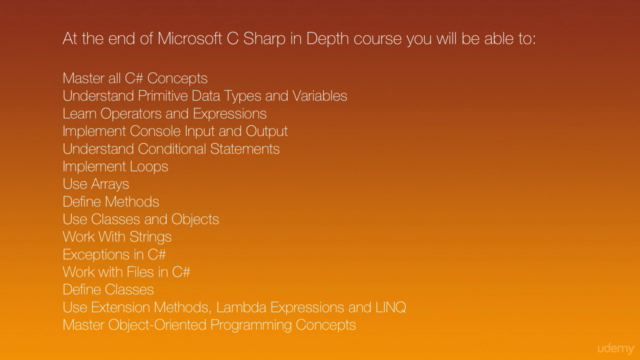 C# in Depth: A Comprehensive Course (Beginner-To-Advanced) – Screenshot 2