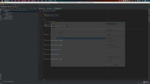 Komplettkurs: Durchstarten mit Sass / SCSS – Screenshot 2