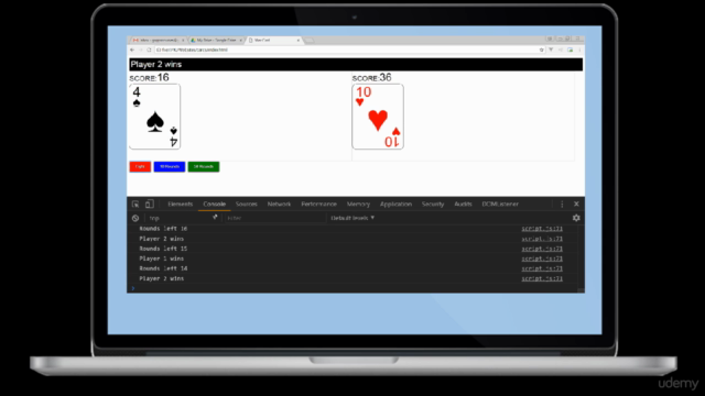 JavaScript War card game project from Scratch – Screenshot 4
