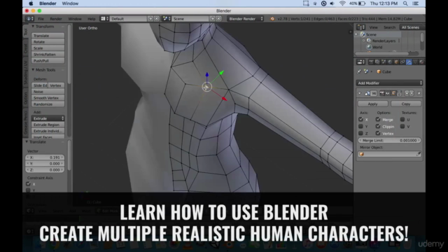 Ultimate Blender guide: Make low poly characters in 3D! – Screenshot 2