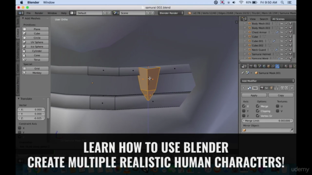 Ultimate Blender guide: Make low poly characters in 3D! – Screenshot 3