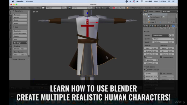 Ultimate Blender guide: Make low poly characters in 3D! – Screenshot 4