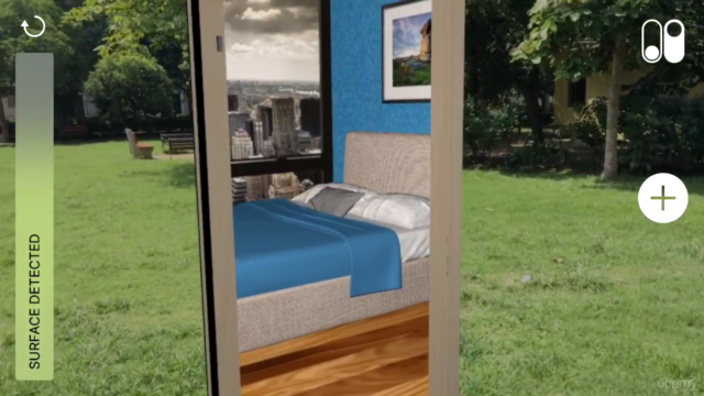 Augmented Reality Portal using Apple ARKit framework for AR – Screenshot 2