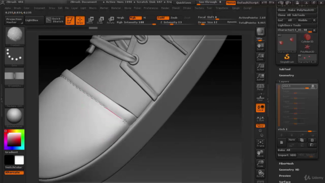 Game Character Sculpting For Beginners with Zbrush & Maya – Screenshot 3