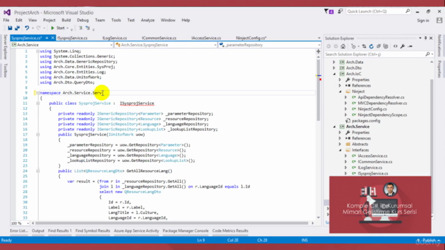Komple C# ile Kurumsal Mimari Geliştirme Kursu 4.0 – Screenshot 3