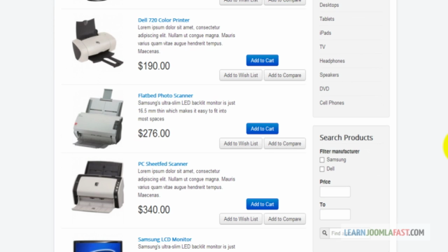 Sell Unlmited Products On Your Own Website With Joomla – Screenshot 2