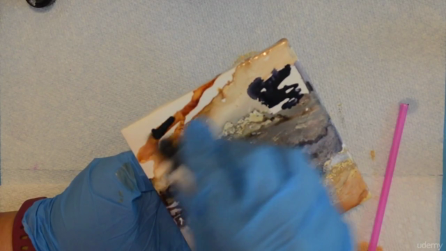 Alcohol Ink Abstract Play and Loosen Up Your Art with Air – Screenshot 2
