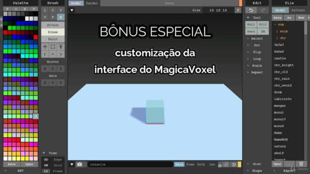 Modelagem 3D com MagicaVoxel para criação de games em Unity - Screenshot_04