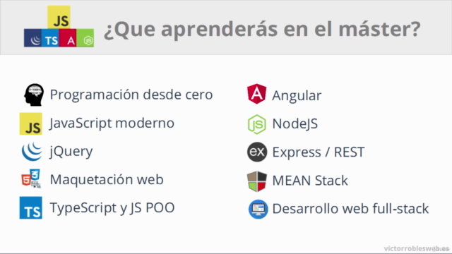 Master en JavaScript: Aprender JS, jQuery, Angular, NodeJS – Screenshot 2