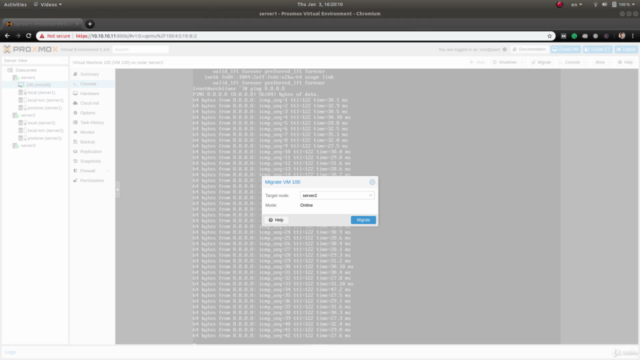 High Availability cluster with PROXMOX and CEPH – Screenshot 1