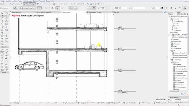 ARCHICAD - Tragwerksentwurf eines Autohauses – Screenshot 3