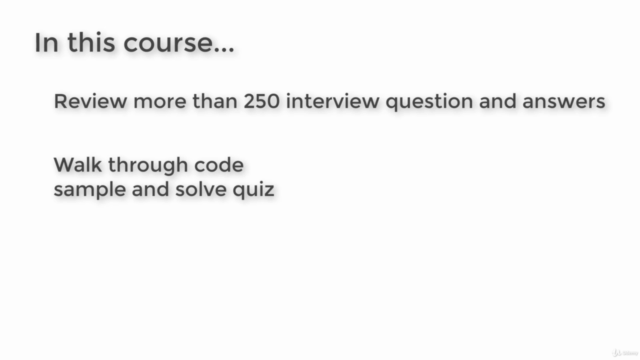 Quick Course - Java interview preparation - for junior – Screenshot 2
