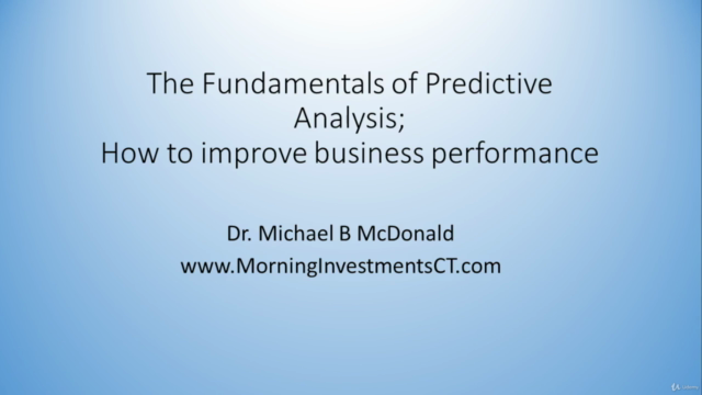 Predictive Analytics: Introduction to Business Forecasting – Screenshot 1