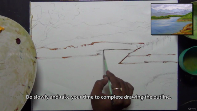 Learn Drawing and Painting a Landscape with Oil Colours – Screenshot 4
