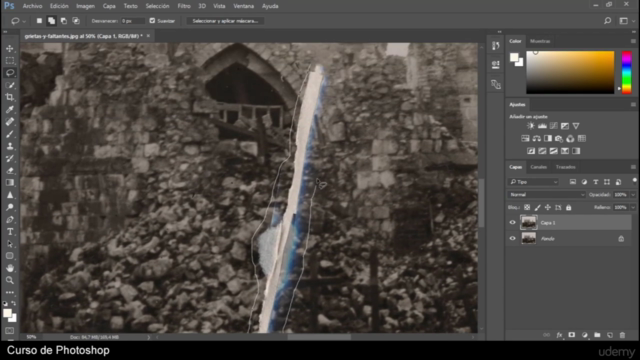 Curso de restauración de fotografías con Adobe Photoshop – Screenshot 4