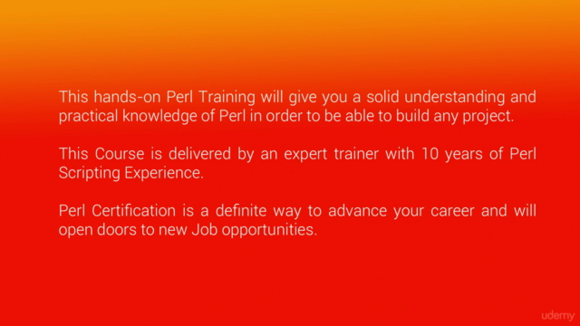 Perl for Beginners: Learn A to Z of Perl Scripting Hands-on – Screenshot 2