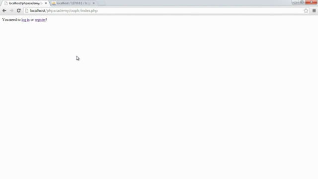 PHP Object Oriented Programming: Build a Login System – Screenshot 1