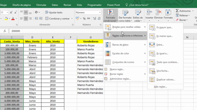 Curso de Excel de cero a nivel Empresarial – Screenshot 4