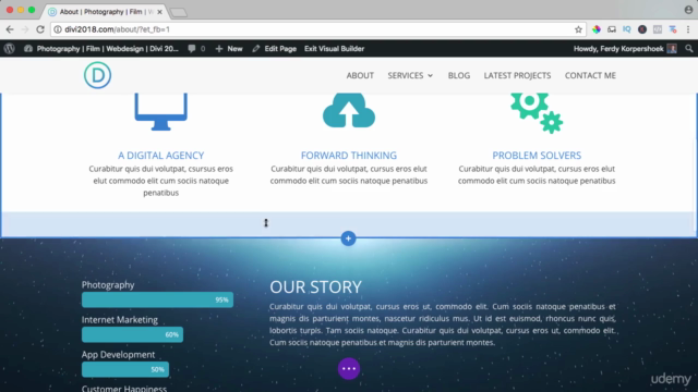 How To Make A Wordpress Website with the Divi Theme – Screenshot 2