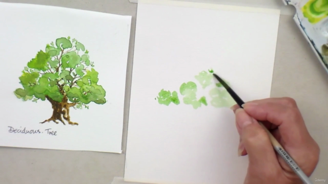ESSENTIAL Paint TREES in watercolor. Clear videos show you. – Screenshot 1