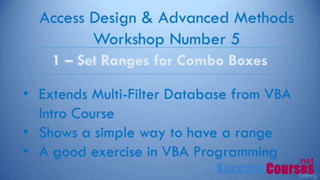 Workshop 5: Access VBA, Design and Advanced Methods – Screenshot 2
