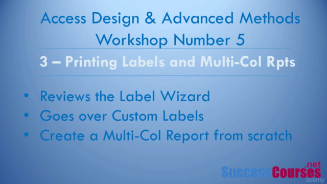 Workshop 5: Access VBA, Design and Advanced Methods – Screenshot 3